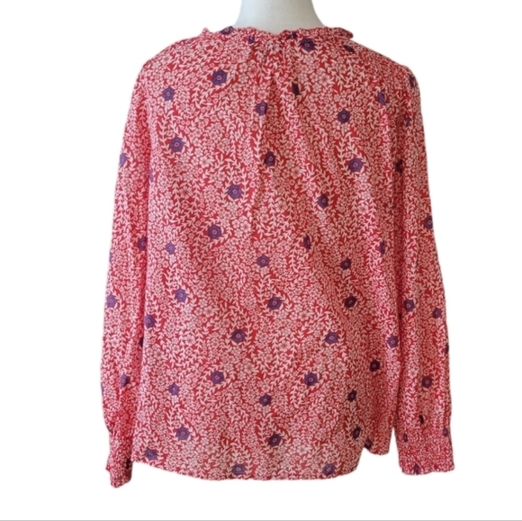 Talbots Flowing Branches Peasant Top Size Large - Picture 3 of 4